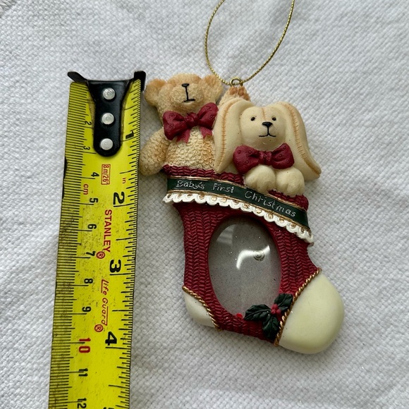 $5 Add On - Baby’s First Christmas Tree Ornament Picture Frame Stocking Teddy - Picture 3 of 3